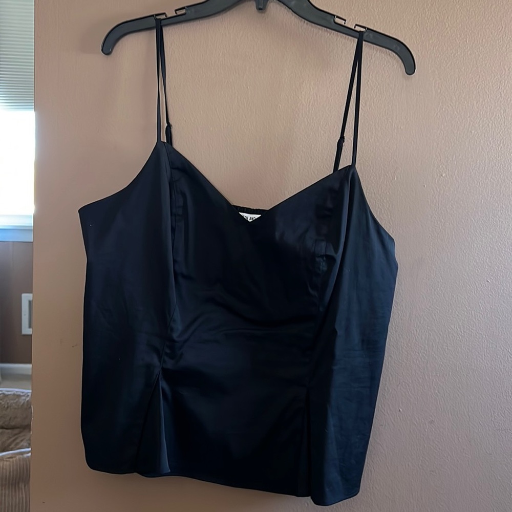 Black spaghetti strap top